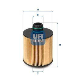 FILTRO OLIO UFI - 1.6 JTD